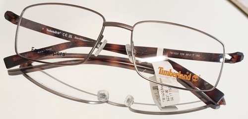 Occhiali da vista originali TIMBERLAND TB1820 009 argento nuovi metallo 58-17-150 - Foto 9 di 13