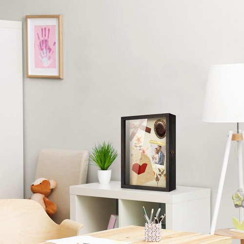 Fiori Scatola Ombra Vetrina 11x14 Grande Shadowbox Cornice con Vetro Vento... - Foto 3 di 6