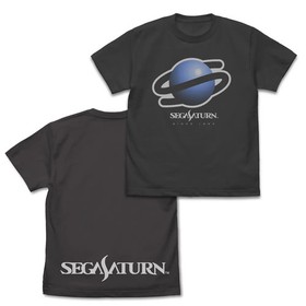 Sega Saturn sizeL Symbol T-shirt SUMI Short Sleeve Black Made in China Brand New