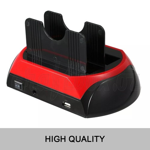 HDD Docking Station Dual 2.5" 3.5" SATA IDE USB Hard Drive Dock OTB Card Reader - Picture 5 of 12