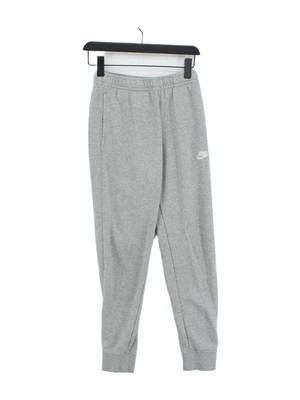 Nike Women s Sports Bottoms XS Grey Graphic 100 Cotton Straight