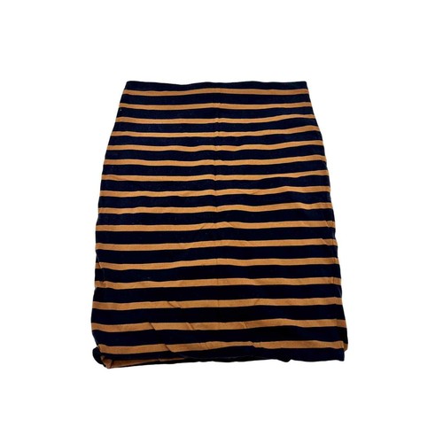 H and M Basic Navy and Yellow Skirt - Picture 1 of 6