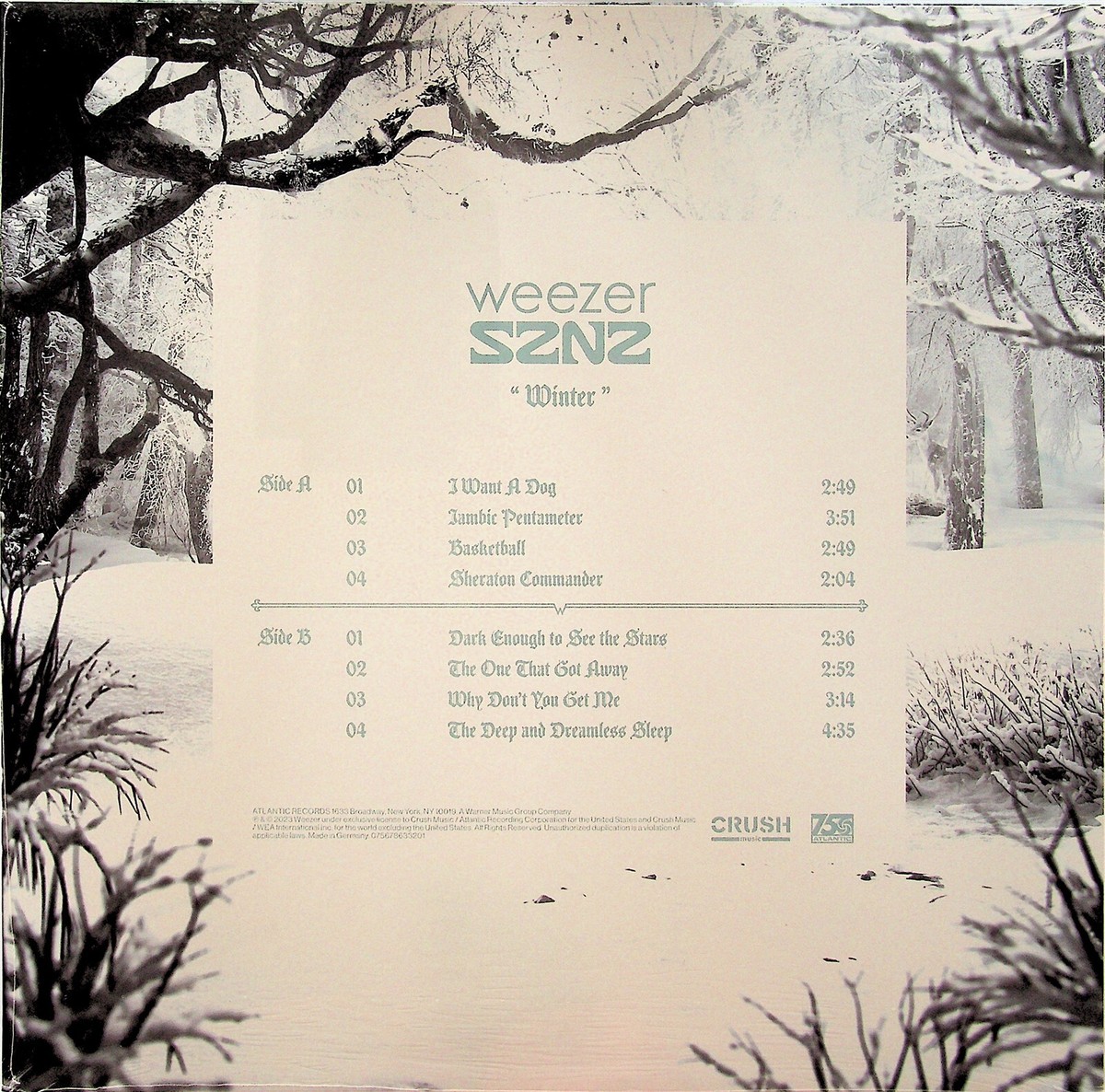 WEEZER- SZNZ Winter LP (NEW* 2023 Limited Clear Vinyl) | eBay UK