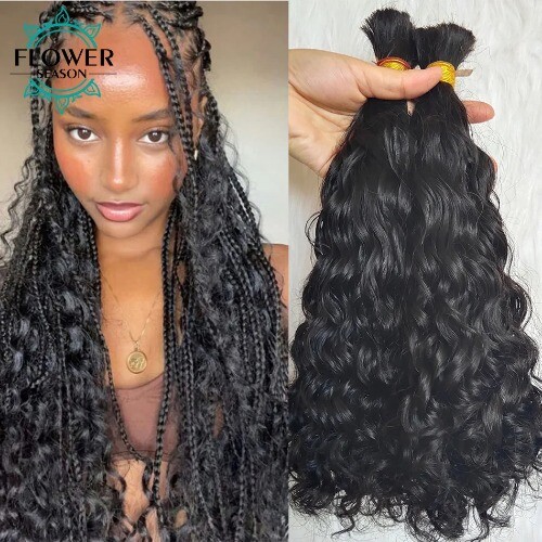 Bulk Hair For Braiding Human Hair Loose Wave Braids Hair Human Hair Extensions - Bild 10 von 21