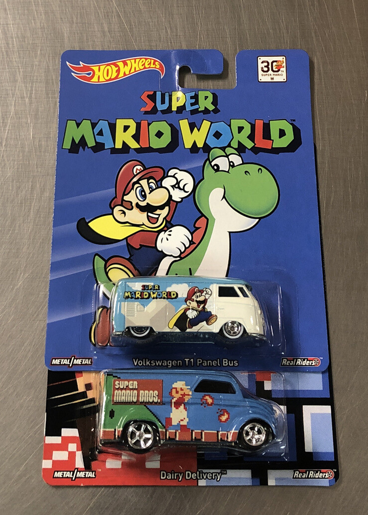 2015 HOT WHEELS SUPER MARIO BROS. & MARIO WORLD VW PANEL BUS