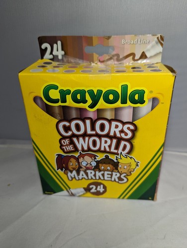 Crayola Colors of the World Marker 24 Stück breite Linienbox ungiftig Vielfalt - Bild 6 von 10