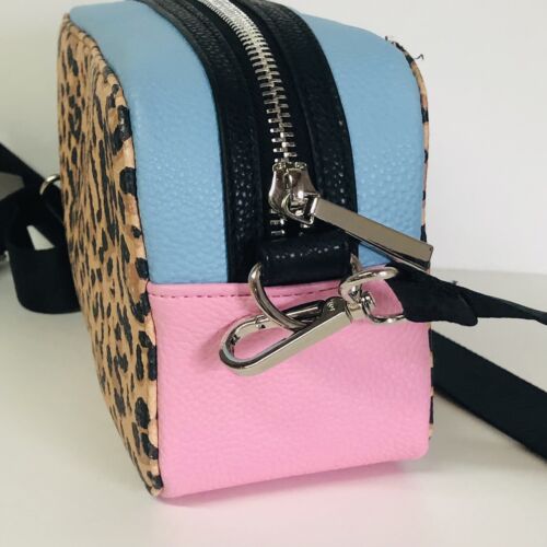 Steve Madden Bwallace borsa a tracolla leopardato fotocamera colorblock 9""Lx3,5""Wx6""H - Foto 3 di 11