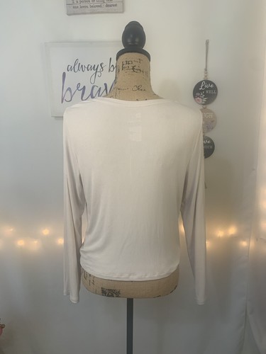(C-73) All in Motion maniche lunghe donna taglia L beige - Foto 3 di 5