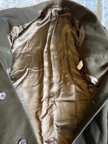 Hugo Boss chocolate brown coat wool mens overcoat coat Sz 42R - Picture 5 of 10