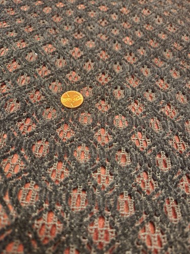 Black Chenille Open Weave Fabric 1.75 yd x 68” Yard goods Soft New Washable NICE - Picture 9 of 11