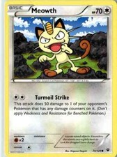 2016 XY FATES COLLIDE MEOWTH 74/124