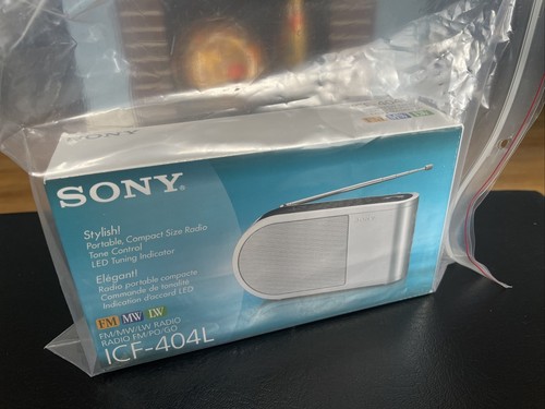 Sony ICF-404L FM/MW/LW Analog Portable Radio - BRAND NEW