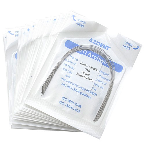 AZDENT Dental Kieferorthopädie Rundbogen Draht Super Elastisch Niti Natur Form - Bild 41 von 59