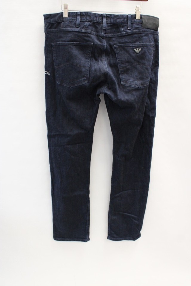 Men's ARMANI JEANS Dark Blue Regular Fit Jeans W36 L32 E35 eBay