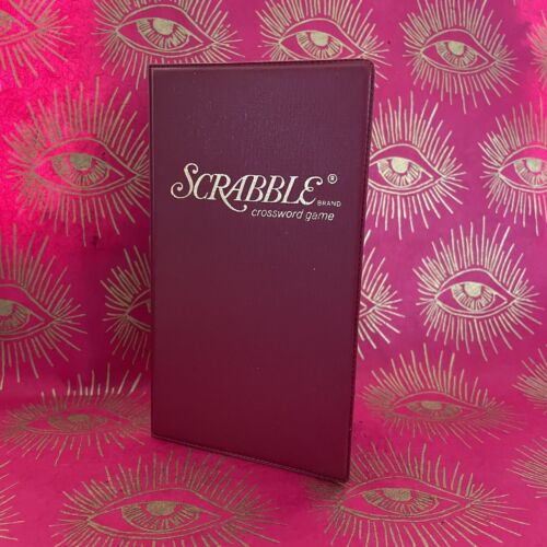Scrabble Pocket Edition Travel Size Vintage Crossword Board Game Vinyl 70s! - Picture 4 of 4