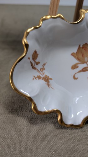 Vintage LIMOGES Gold Trim Candy Dish 9" x 5 1/2" France - Picture 2 of 10