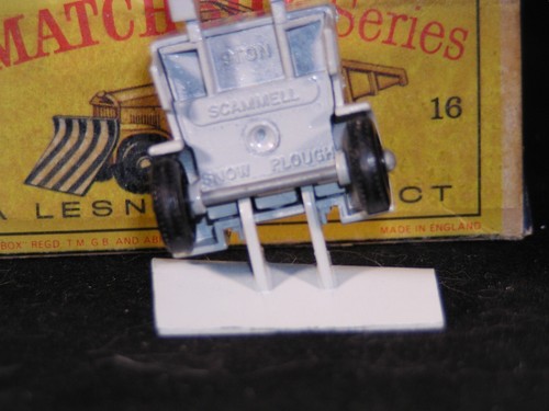 Lesney Matchbox #16 Scammell Mountaineer Snowplough Original Box - Picture 8 of 12
