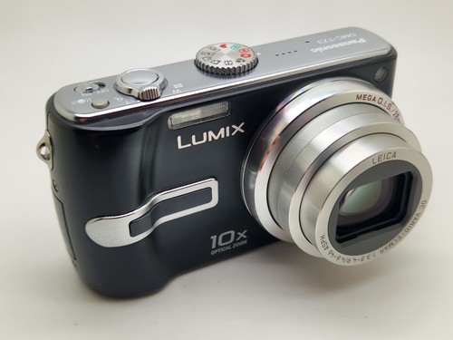 Super Zustand OVP Panasonic Lumix DMC-TZ3 7.2MP Schwarz Digitalkamera