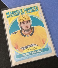 2021-22 O-Pee-Chee Retro #529 David Farrance Marquee Rookies Card RC OPC
