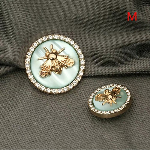 6pcs Bee Metal Flower Buttons for Women Dress Coat Suit Cardigan Sewing Button - Picture 5 of 21