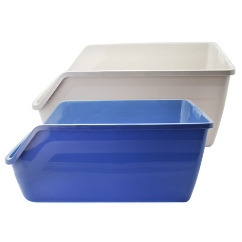 Catit Deep High Base Cat Pan With Litter Shield Rim Kitten Cat Litter Tray Lip - Picture 2 of 4