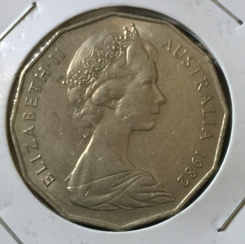 1982 Australia 50 cents Commonwealth Games coin high grade - Picture 2 of 2