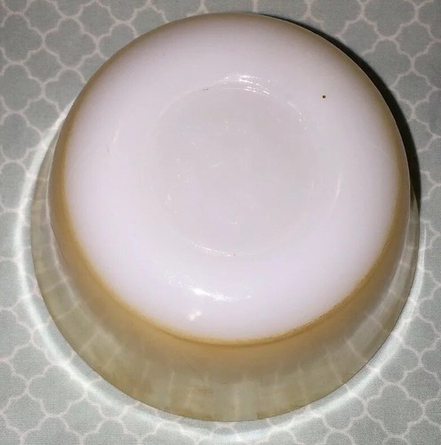 Fire King 6oz Vtg Bowl - 424 Scalloped Peach Luster Dessert Ramekin Dish - Bild 6 von 8