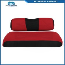 Golf Cart Front Cushion Mesh Seat Cover For EZGO RXV Red and Black