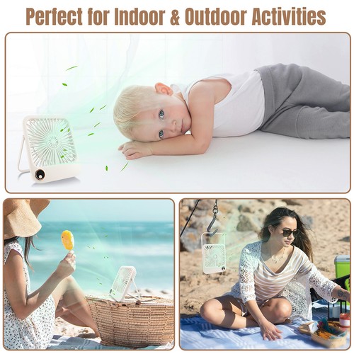 USB Desk Table Fan Personal Small Air Circulator Quiet Mini Portable Fan 5 Speed - Picture 40 of 57