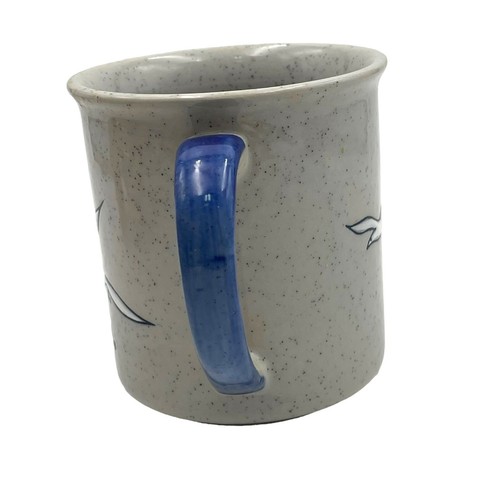 Vintage Sea World geprägte gesprenkelte Möwen Kaffeebecher Tasse 1980 Albatros - Bild 5 von 8