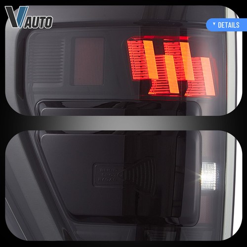 Luces traseras LED VLAND para Ford F150 XLT 2021-2023 luz de freno humo con LED DRL - Imagen 8 de 14