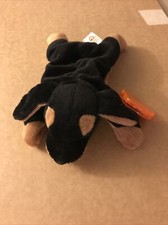 Doby The Doberman Pinscher Dog Ty Beanie Baby Style 4110. Rare, New and MWMT.