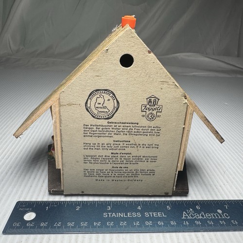 Joggili Western Germany - Weather Wood Cabin House Thermometer - Vintage - Picture 3 of 5