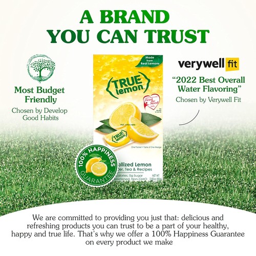 True Lemon Water Enhancer Packets - Sugar-Free, 0 Calorie Drink Mix with...  - Picture 6 of 7