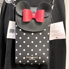 New Disney X Kate Spade Minnie Mouse North South Flap Phone Crossbody K4830 $228