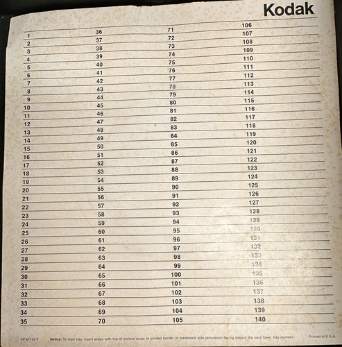 Vintage KODAK Carousal Transvue 80 Slide Tray For 35mm Slides - Picture 13 of 16