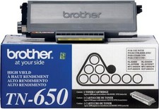 Brother TN-650 High Yield Black Original Toner Cartridge,