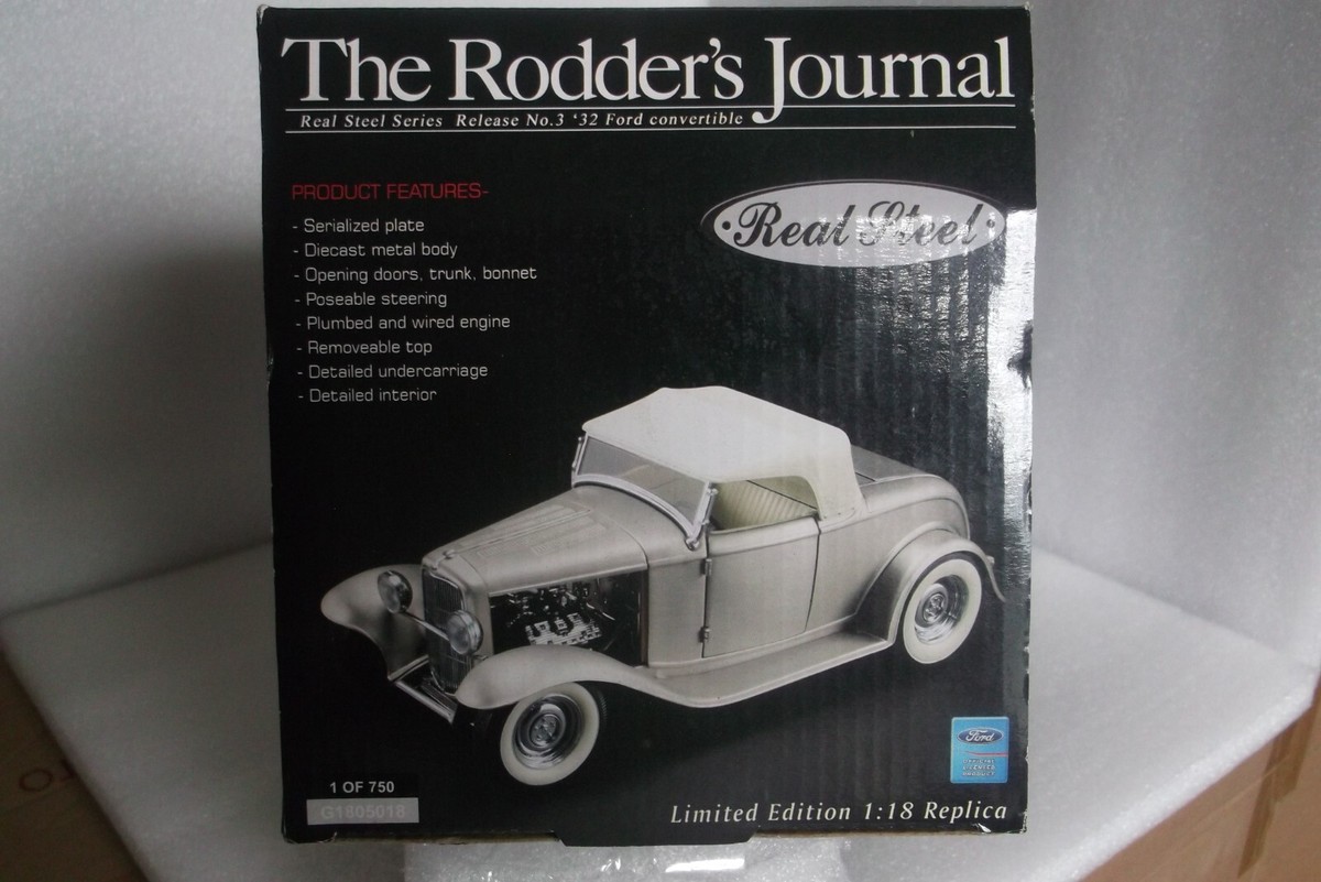 1932 FORD ROADSTER RODDER'S JOURNAL REAL STEEL 1:18 GMP
