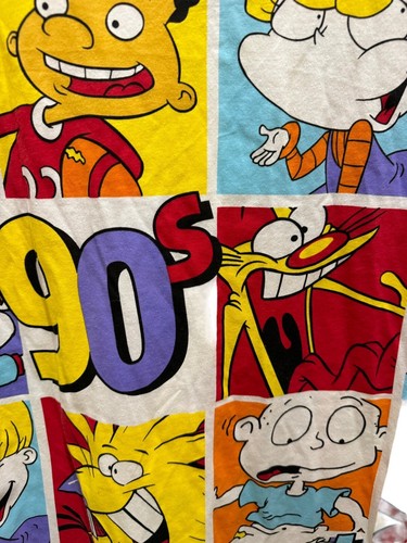 Nickelodeon Nicktoons 90's All Over Print T-Shirt Rugrats  CatDog Size M New AA1 - Picture 5 of 8