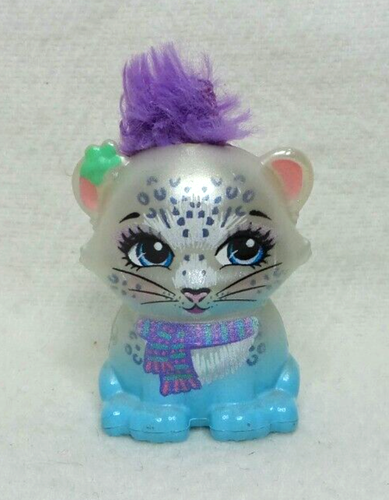 ENCHANTIMALS TIERFIGUR LEOPARD FLAKE WEISS & BLAU HAARIGE MÄHNE - MATTEL - Bild 1 von 5