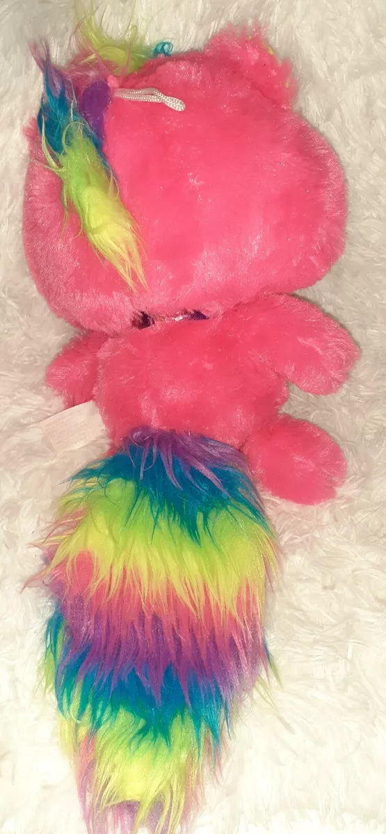 Pink Unicorn Cat Plush Stuffed Animal Toy Rainbow 13 Yellow Star Fiesta