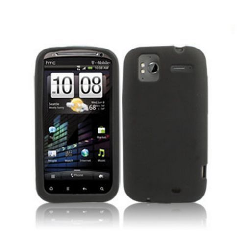 CUSTODIA COVER Per HTC SENSATION XE G14 Z710 Silicone TPU MORBIDO NERO CASE - Afbeelding 1 van 1