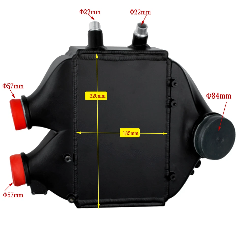 Dual-Pass Charge Top Mount Intercooler Fit 2015-2018 BMW M3 F80 & M4 F82/F83 - Изображение 2 из 4