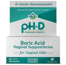 pH-D Feminine Health Support Boric Acid Vaginal Suppositories (Bottle of 24)