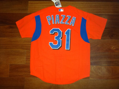 Mike Piazza 2004 Mitchell & Ness Men's NY Mets MLB Button Front BP Jersey $130 - Picture 2 of 8