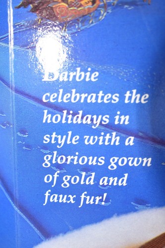 SPECIAL EDITION HAPPY HOLIDAYS 1994 BARBIE MATTEL CHRISTMAS GOLD DRESS - Picture 9 of 11