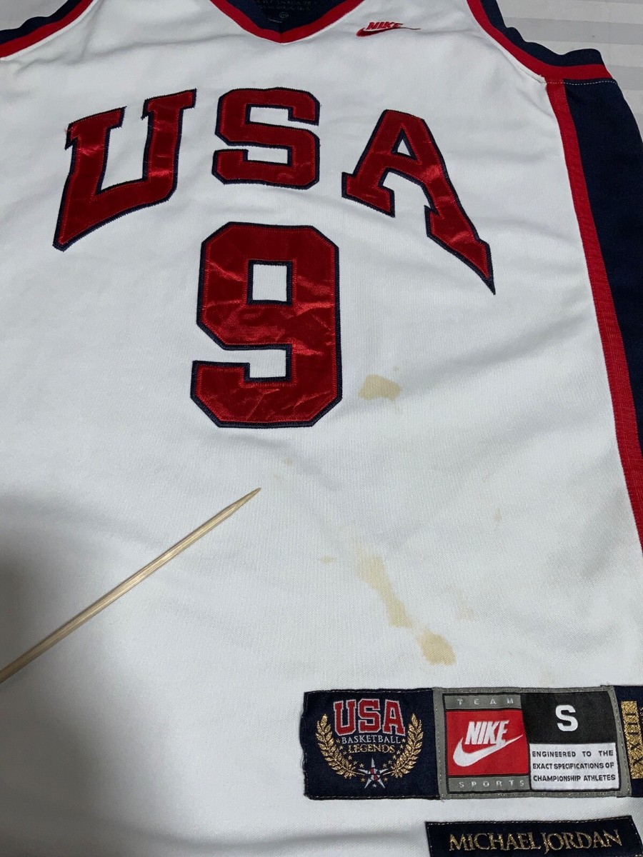 Vintage Michael Jordan Team Usa Nike Jersey Small White 1984