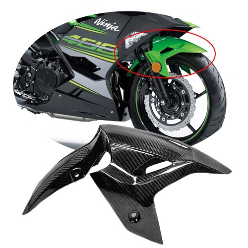 Carenado guardabarros delantero de fibra de carbono para Kawasaki Ninja 400 Z400 2018-2022 - Imagen 1 de 6