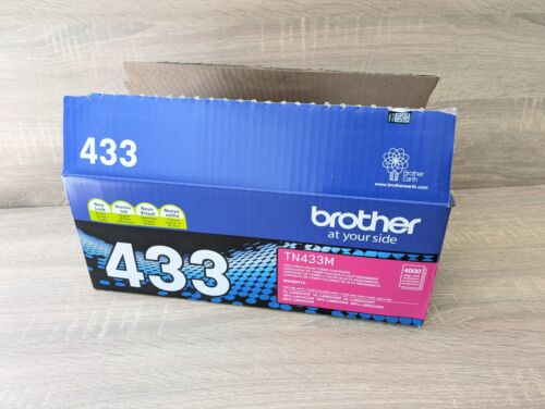 Genuine Brother TN433M Magenta High Yield Toner Cartridge NEW OPEN BOX & BAG