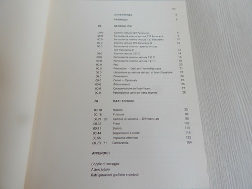 MANUALE ORIGINALE INFORMATIVO 1981 FIAT 127 DIESEL BERLINA E PANORAMA - Foto 4 di 12